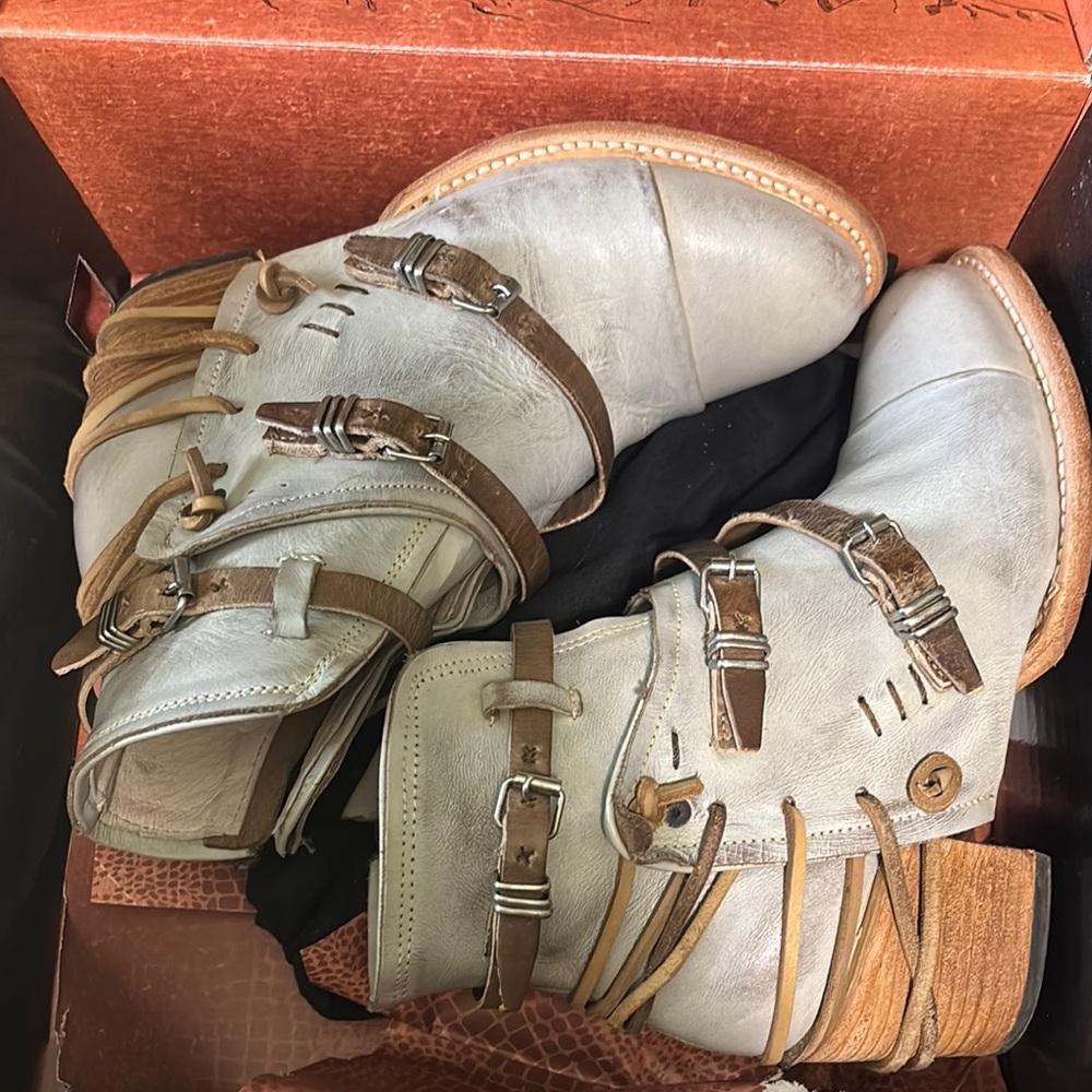 Freebird Leather Buckle Boots